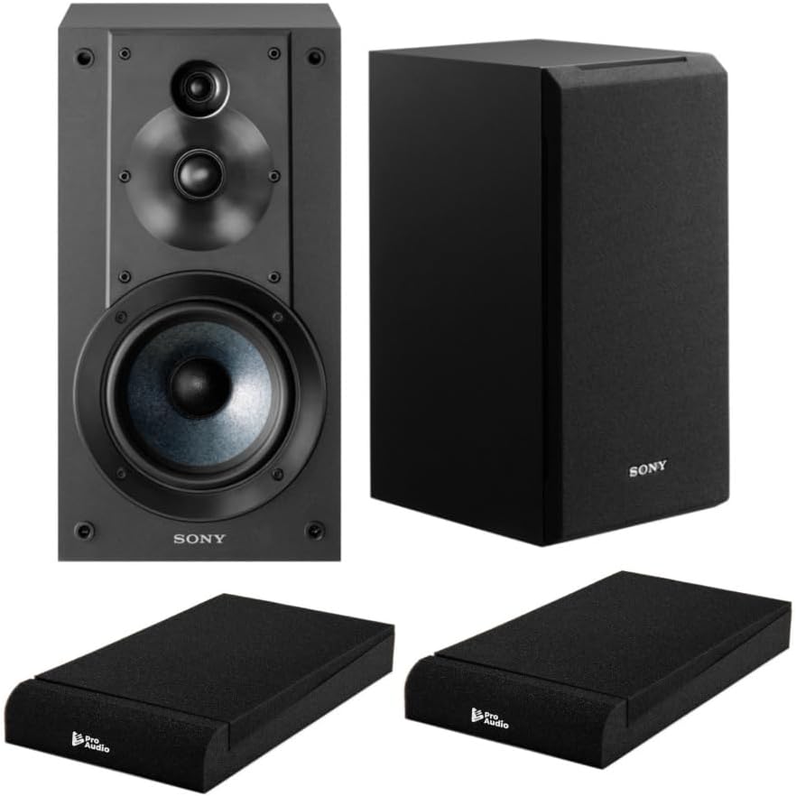 Sony SSCS5_K3 Bookshelf Speaker System with Isolation Pads