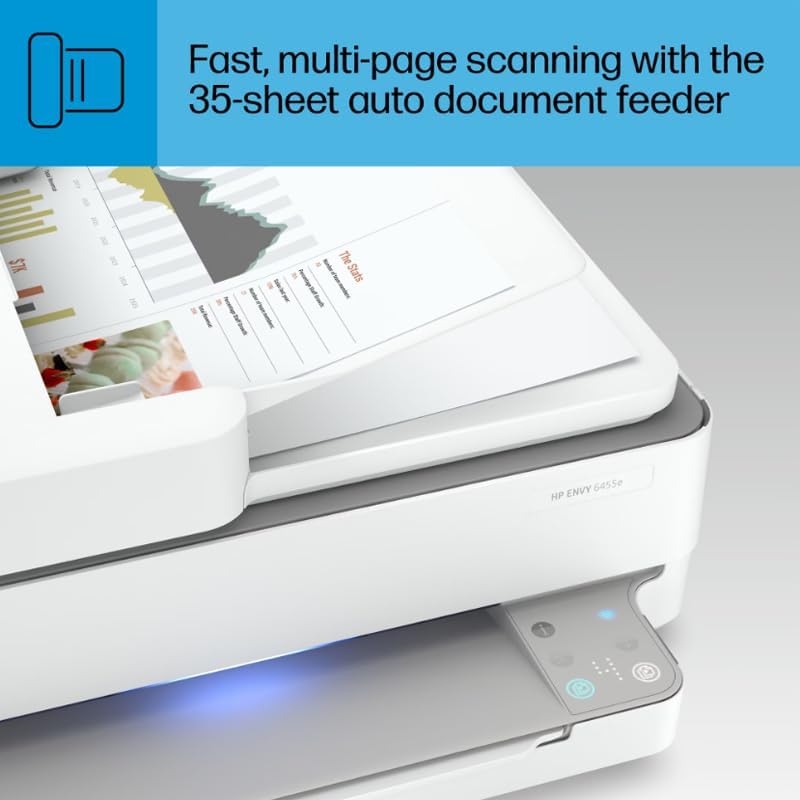 HP CRTHPENVY6458ERB Envy 6458E Wireless Color All-in-One Printer Renewed