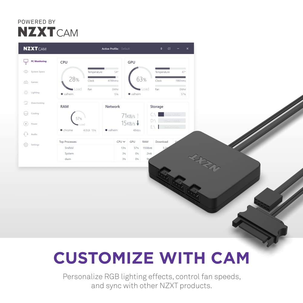 NZXT RF-D12TF-B1 F120 RGB Duo 120mm Fan 3-Pack