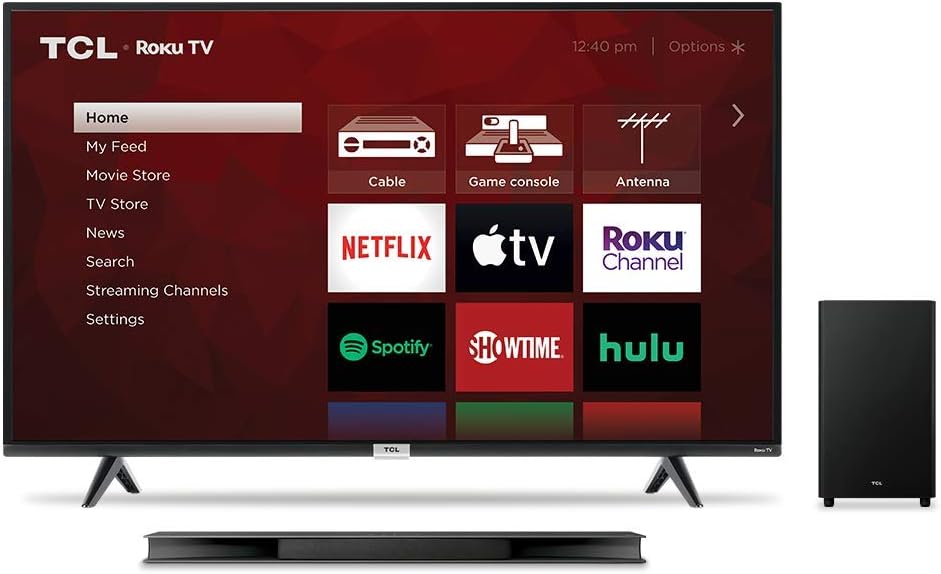 TCL 6 Series 75" 4K TV with Alto 9+ Subwoofer