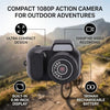 Dpofirs 1080P HD Action and Sports Camera with Webcam Mode