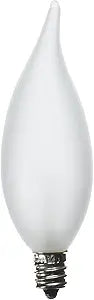 GE 66105 Bent Tip Light Bulb, 25W, Frosted (2-Pack) — main product image