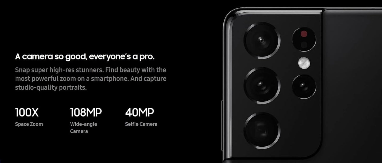 Samsung Galaxy S21 Ultra 5G - 128GB Unlocked - Renewed