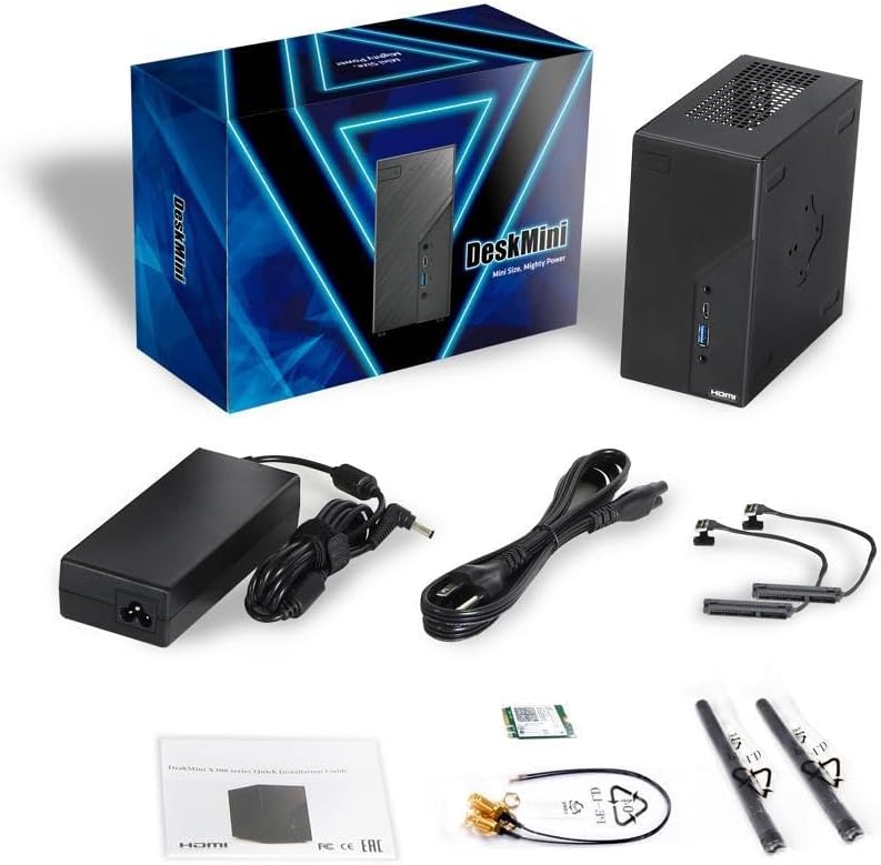 ASRock 90BXG4E01-A20BA0W DeskMini B760W LGA1700 Mini PC — main product image