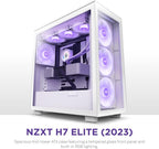NZXT H7 Elite CM-H71EW-02 White ATX Mid-Tower Gaming Case