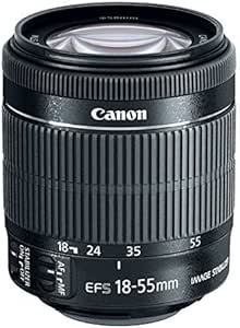 Canon 8114B002 EF-S 18-55mm STM Lens - Versatile Zoom (Renewed)