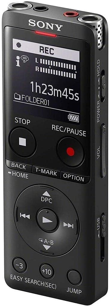 Sony ICDUX570B.CE7 - Digital Voice Recorder, 4GB, USB - Black