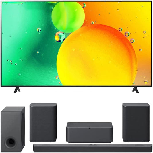 LG E91LG50NANO75UQA 50-Inch NanoCell TV Audio Bundle