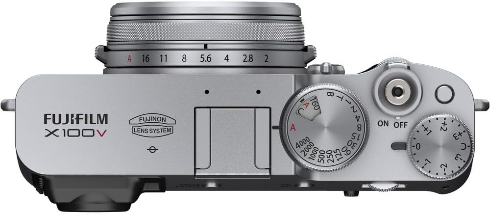 Fujifilm 16642939 X100V Digital Camera Silver Bundle