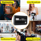Spiritseek 4K HDMI Capture Card with Mic Input for Streaming