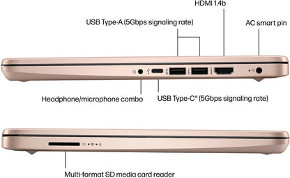 HP 14 Premium HD Portable Laptop with Office 365
