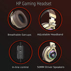 HP Gaming Headset for PS4 Xbox One PC - Bass Surround Sound