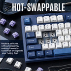 RK ROYAL KLUDGE R104 Full-Size Gasket-Mount Mechanical Keyboard