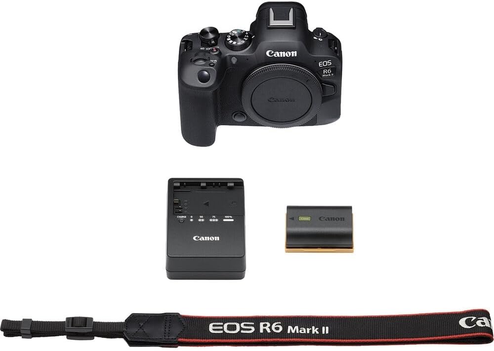 Canon CAN5666C002-005 EOS R6 Mark II Mirrorless Camera + Battery