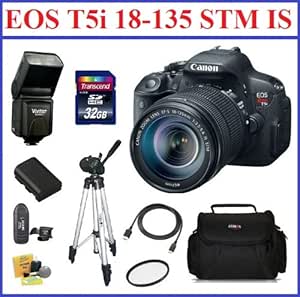Canon EOS Rebel T5i 18-135mm STM Lens Pro Bundle