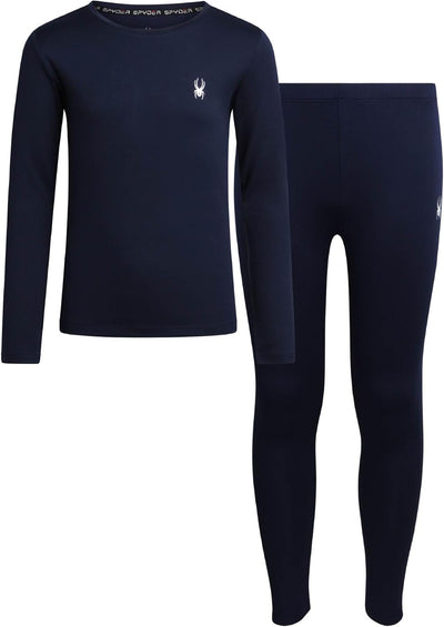 Spyder Thermal Underwear Set Kids Fleece Lined Base Layer