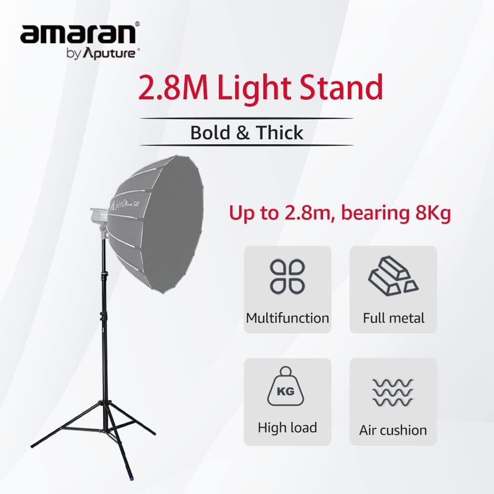 Aputure Light Stand Lightweight Aluminium 2.8m