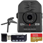 Zoom ZQ2N4K Q2n-4K UHD Handy Video Recorder + 128GB Bundle