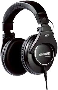 Shure SRH840-BK Professional Monitoring Headphones Studio Sound