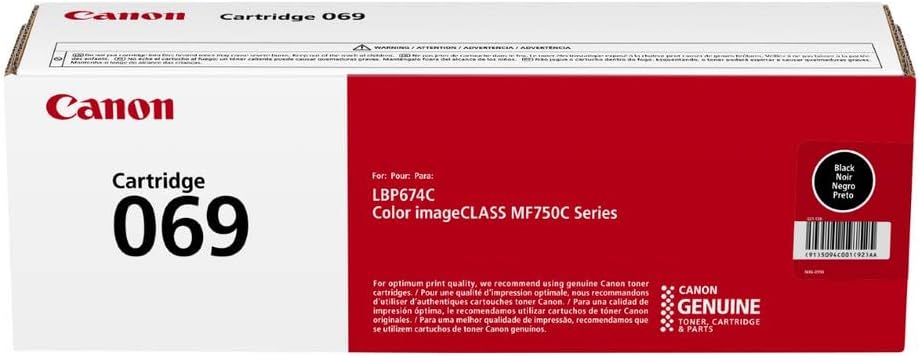 Canon 5094C001 069 Black Toner Cartridge for MF753Cdw LBP674Cdw