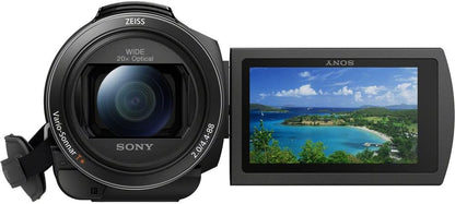 Sony FDR-AX43 4K Handycam Camcorder Bundle (Renewed)