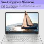 HP 15-ef2030tg - Slim Ocean Blue Laptop, i3, 8GB RAM, 256GB SSD (Renewed)