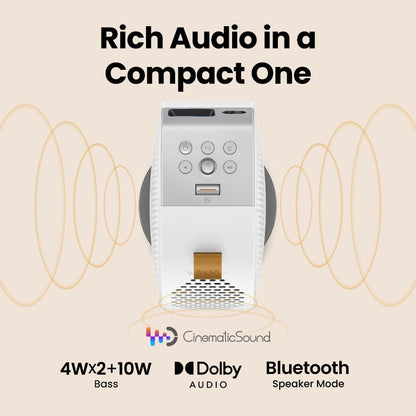 BenQ GV50 1080p Portable Laser Projector Netflix