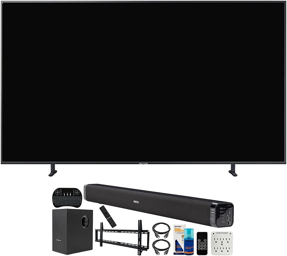 Samsung UN49RU8000 49-inch 4K UHD Smart TV Bundle