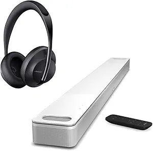 Bose Soundbar 900 Bundle White + Headphones 700 Black