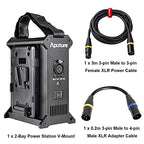 Aputure 2-Bay Battery Power Station - V-Mount 48V