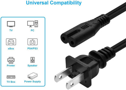 Monoprice 107672 6ft NEMA to IEC Non-Polarized Power Cord