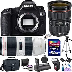 Canon EOS 5DS R DSLR Camera 24-70mm 70-200mm Bundle
