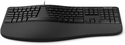 Microsoft 5QH-00001 Ergonomic Wired Keyboard - Black