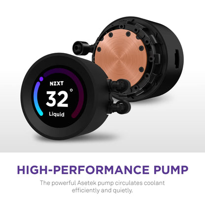 NZXT RL-KN28E-B1 Kraken 280mm AIO CPU Liquid Cooler LCD
