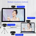 Masreoi 2K USB Webcam with Autofocus and Privacy Shutter