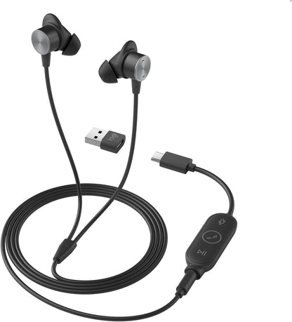 Logitech 981-001012 Zone Wired Noise-Canceling Earbuds