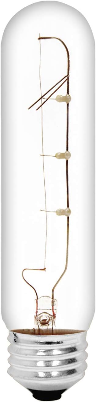 GE 45144 25-Watt Crystal Clear Tubular T10 Light Bulb