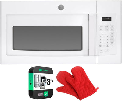GE JVM3160DFWW Over-the-Range Microwave Oven White Bundle