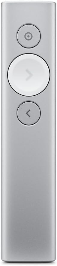 Logitech Spotlight Advanced Presentation Remote Silver Renewed