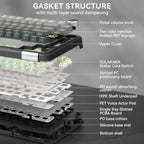 SOLAKAKA A75 PRO Wireless Mechanical Keyboard with LCD Screen