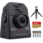 Zoom Q2n-4K Video Recorder Bundle: Tripod, microSD Card