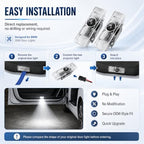 MSCHARM BMW LED Door Logo Projector Puddle Lights, 2-Pack