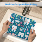 Cute Tooth Fairy Dental-Themed Desk Mouse Pad with Non-Slip Base