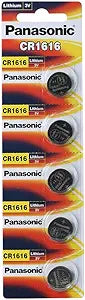 Panasonic CR1616-5 3V Lithium Coin Cell Battery - 5 Pack