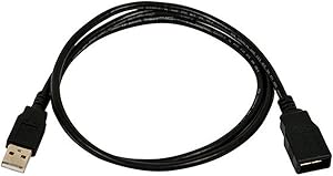 Monoprice 134893 USB-A to USB-A Extension Cable 2M 3-Pack — main product image