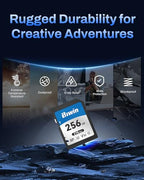 BIWIN SD210 256GB V30 Rugged UHS-I SDXC Memory Card
