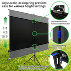 Elite Screens T119NWS1 119-Inch Portable Tripod Projector Screen