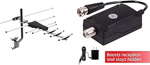 GE Pro 33685 Outdoor Yagi HDTV Antenna with Amplifier — main product image