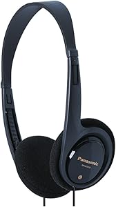 Panasonic RP-HT010GU-K Comfort Fit Stereo Headphones Black