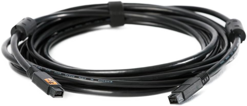 Tether Tools FW88BLK FireWire 800 Cable 15ft